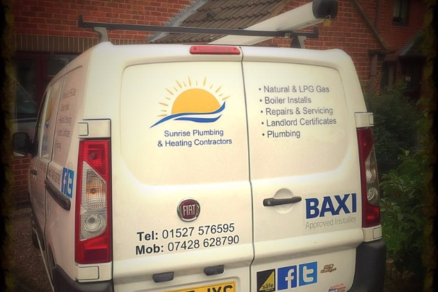 Sunrise Plumbing & Heating van