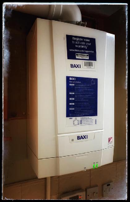 Baxi boiler fitted by Sunrise Plumbing & Heating